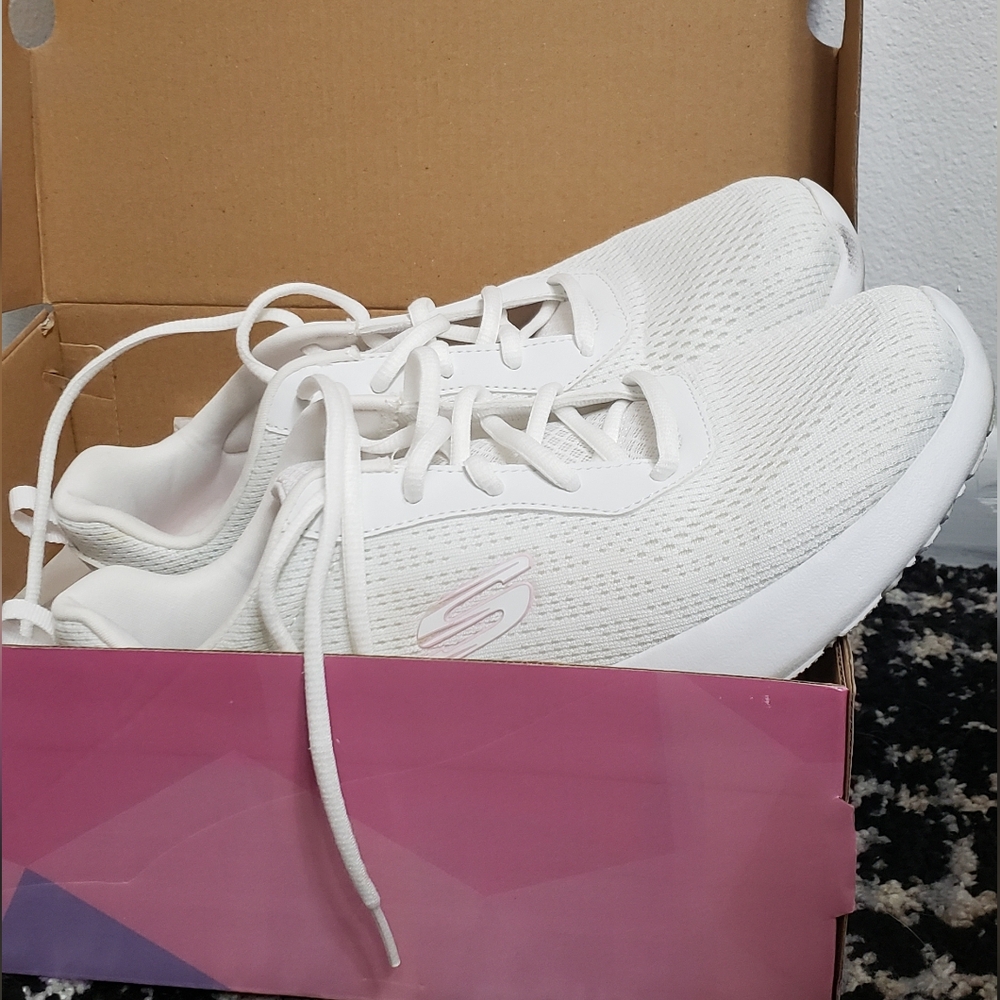 Skechers Women's White Athletic Shoes
